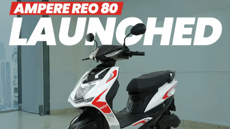 Read more about the article Ampere Reo 80 Electric Scooter लॉन्च: ₹59,900 में अब ज़मीनी सच्चाई